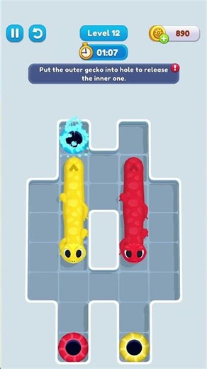 Gecko Out || Level 12 Solution (No Boosters)