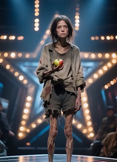 The Girl and the Apple: A Spellbinding Act That Transformed Stillness into a Roar of Applause | Amazing baby