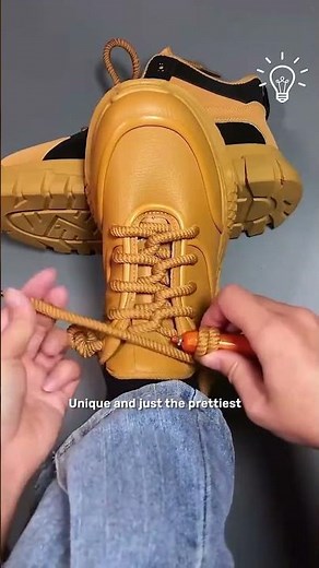 Unique & Pretty Way to Tie Your Shoe Laces 👟✨ | Easy Shoelace Style Tutorial