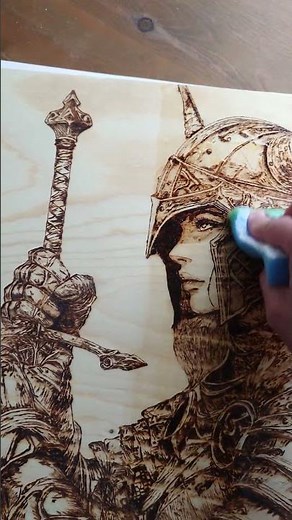 The Art of Pyrography: Transforming plywood with Fire and Oil.