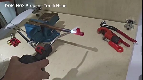 DOMINOX Propane Torch Head with Igniter, Trigger Start Soldering Torch Fuel By Propane, Propane Torch Kit for Soldering, Brazing, Lighting, Melting and Cooking