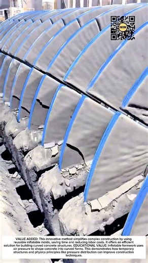 Inflatable Formwork Creates Perfect Concrete Dome Structures
