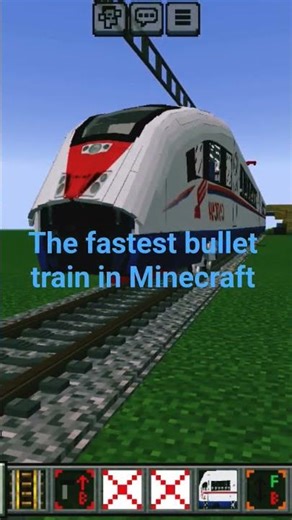 passenger bullet train and faster train in Minecraft.