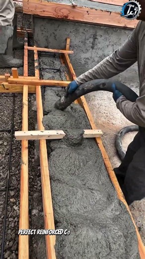 Strong Concrete Foundation Pouring Process 🏗️💪#ConcretePouring #Construction