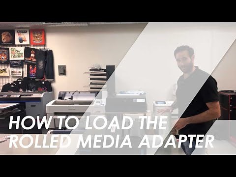 How to Load the Epson P900 Printer Roll Media Adapter