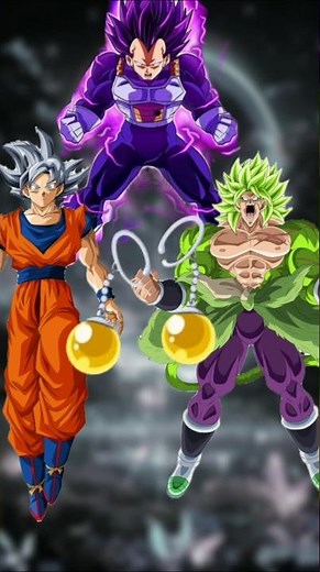 Dragon Ball Super Fusion Potara With Broly,Kefla, ♾️💖 #goku #anime #shorts