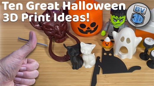 10 Terrifyingly Cool (and FREE!) Halloween 3D Prints You Can Make #ElectronicHalloween #3DThursday #3DPrinting