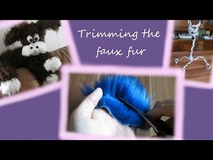 Trimming the faux fur