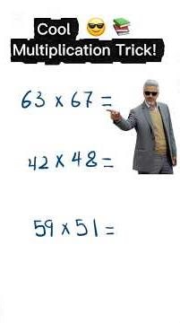 Cool Math Mental Multiplication Trick – Become a Genius Solving Math Instantly! #shorts