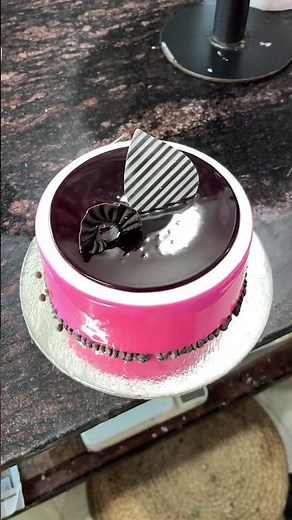 Cake decoration colourful glaze or jelly making