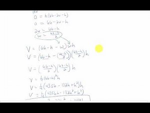 Applied Optimization 5: Maximizing the volume of a Suitcase l+w+h=66