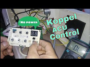 Koppel window type aircon control panel no power how to repair