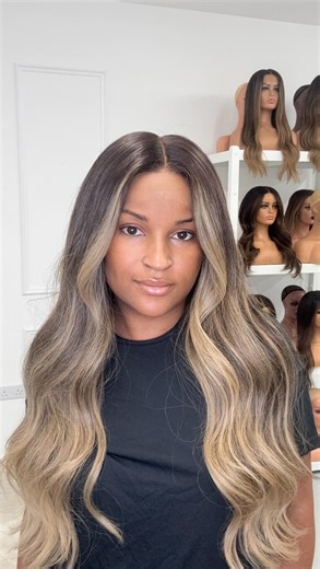 Premium Wigs | Watch me curl this brown balayage wig to perfection 🤩 Discover the ultimate luxury in ready-to-ship wigs, crafted with premium human hair... | Instagram