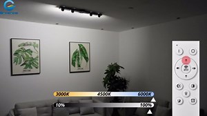 Garwarm Modern Ceiling Light Track Lighting, 31.5 Inch Dimmable LED Kitchen Ceiling Light Fixture with Remote 4-Light LED Chandelier Wall Sconce for Bedroom Dining Room Black