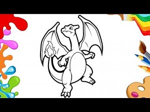 How to Draw Pokémon Charizard | Easy Step-by-Step Drawing & Coloring for Kids