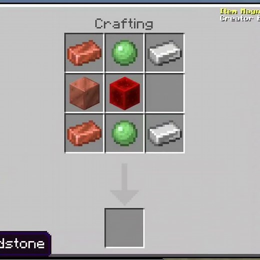 How to craft powerful magnet in minecraft.