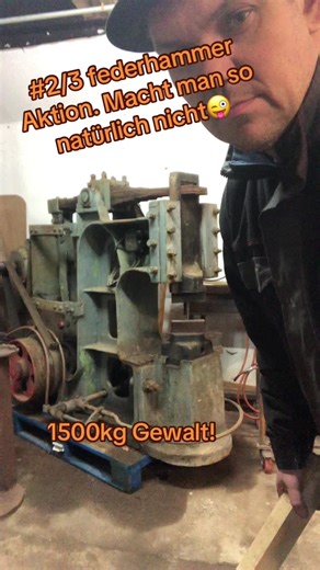 Power Hammer Action in Blacksmithing