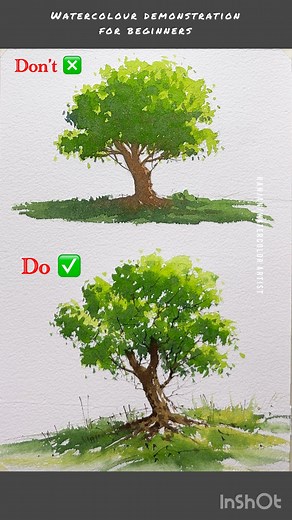 32K views · 1.2K reactions | DO vs DON’T // Class 2 Watercolor demonstration for beginners  #fblifestyle #ranjanwatercolorartist #viewers #followers #follower #follow #artist #art #artwork #artgallery #drawing #draw #drawingoftheday #watercolor #watercolourpainting #watercolourartist #painting #paintingoftheday #viralpost #trendingpost #landscape #scenery #today #everyone #everyonefollowers #light #shades #facebookpost #reelschallenge @topfans | Ranjan/Watercolor Artist | Facebook