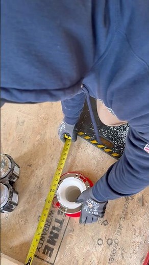 Proper Toilet Flange Install #plumbing #diy #plumbing #newconstruction