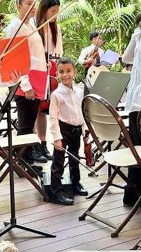 6 Year Old Plays The Hunger Games With an Orchestra 🎻 #orchestra #strings #violinstudents #violinist