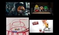 Mix of 4 videos from youtube : up to faster 4 Parison to m&ms Commercials