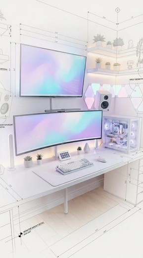 Alot.Design on Instagram: "The Softest Streaming Setup You’ll See Today. Built for focus, flow, and long sessions."