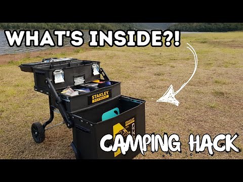 ROLLING CAMP PANTRY KITCHEN SETUP IDEA - Practical camping