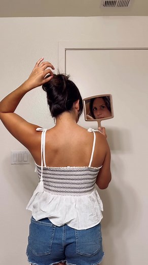 What do you do when your hair isn’t cooperating? I tried this casual french twist updo because I was hating my hair this day. 🤪 #casualupdo #bridalhairstylist #casualhairstyles #casualhairdos #socalbridalhairstylist #azbridalhairstylist