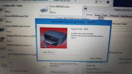 Received this Canon printer this morning that has an ink waste bin which is full. The main quick solution to this issue is to reset the counter so that the printer will get some extra legs. It's not the best practice but how these printers are made it's difficult to remove and clean the waste area. | Certified Computer & Printer Repairs TT
