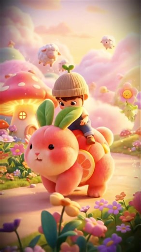 Fun Cartoon Adventures with Animals and Fruits