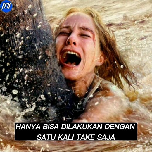 The tsunami scene in the film The Impossible could only be shot in one take.