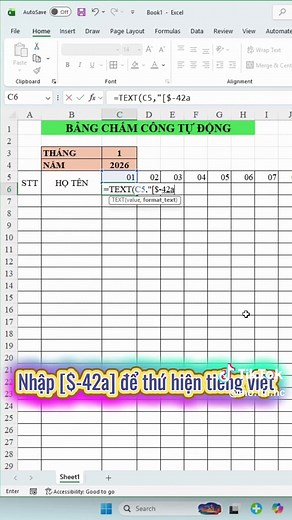 Hướng dẫn tạo bảng chấm công trong Excel