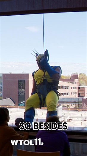 Toledo SWAT superheroes rappel down hospital to surprise young patients