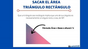 Cómo sacar el ÁREA de un TRIÁNGULO rectángulo - [con VÍDEO y EJERCICIOS]