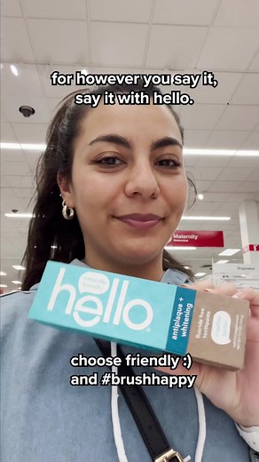 we make saying hello easy 🥰 #hello #toothpaste #helloproducts #oralcare #freshbreath #fyp