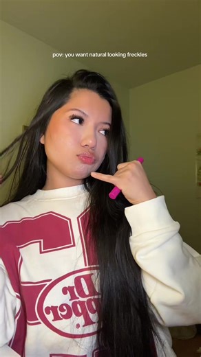 💗 #justagirl #fauxfreckles | Freckles