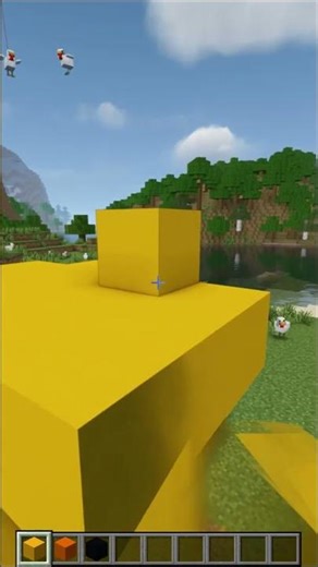 How to build BEAUTIFUL duck statue in MINECRAFT