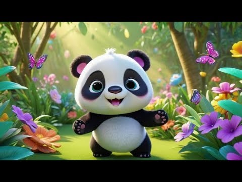 Polly Panda’s Waving Song 🌸🐼 | Happy Nursery Rhyme for Kids | Fun Greeting Song 🎶👋