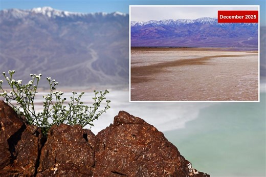 Death Valley’s ancient Lake Manly reappears after record rainfall in one of hottest places on Earth
