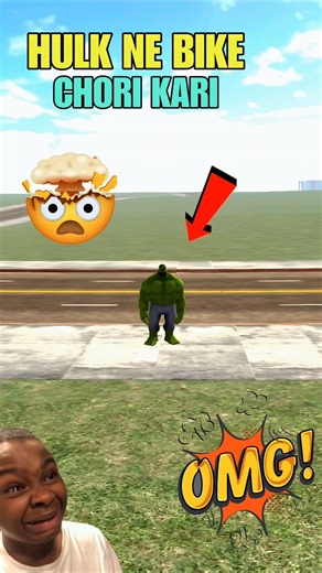 Hulk Ne Kari Bile Chori Indian Bikes Driving 3D #shorts #indianbikedriving3d #gta