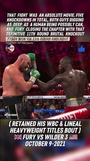 TYSON FURY VS DEONTAY WILDER 3 HIGHLIGHTS | #tysonfury #deontaywilder #boxing