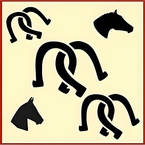 Horseshoe Stencil --- the Artful Stencil - Etsy Australia