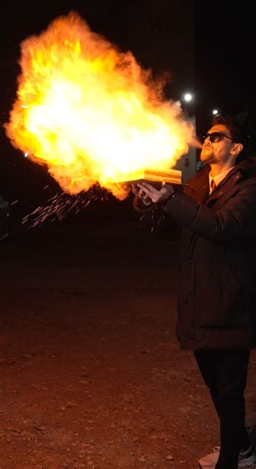 Celebrating my Birthday in Fire Style: Fireball Jutsu 🔥🥳🎂 #birthday #fire #cornstarch #blow #candles #trend #tiktok | Ahmed MAK9