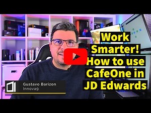 How to use CafeOne in JD Edwards
