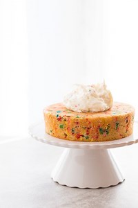 Homemade Funfetti Cake - Small Funfetti Cake for Two