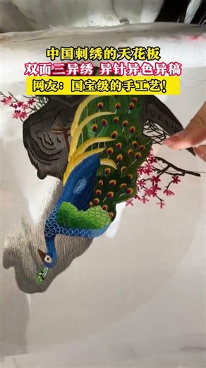 論收藏價值，誰能比得過異針異色異稿的雙面三異繡？#雙面三異繡 #奢侈品 #蘇繡精品 #非遺蘇繡