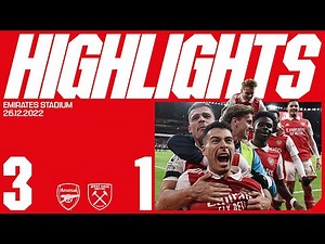 HIGHLIGHTS | Arsenal vs West Ham (3-1) | Saka, Martinelli and Nketiah