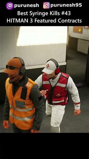 Best Syringe Kills #43 💉☠️💉 HITMAN 3 Featured Contracts #shorts #gaming #action #hitman3 #hitmanwoa