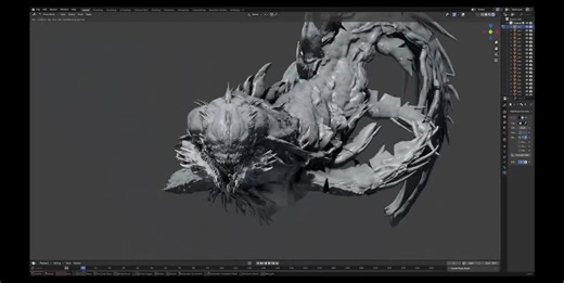 Have a look at this jaw-dropping WIP Leviathan rig set up by Artem Shapiro in Blender without any add-ons. "How do you even go from a donut to this?": https://80.lv/articles/mind-blowing-leviathan-rig-made-in-blender-without-any-add-ons | 80 Level