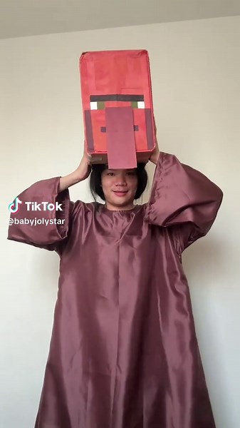 Minecraft Villager Cosplay for Halloween